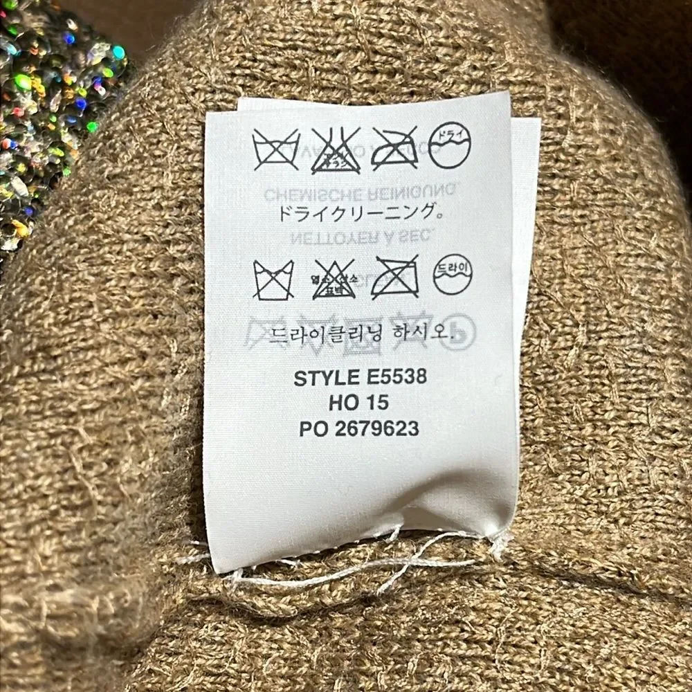 RARE J. Crew Collection | E5538 Sequin Sweater Merino Wool Blend Pants 8‎